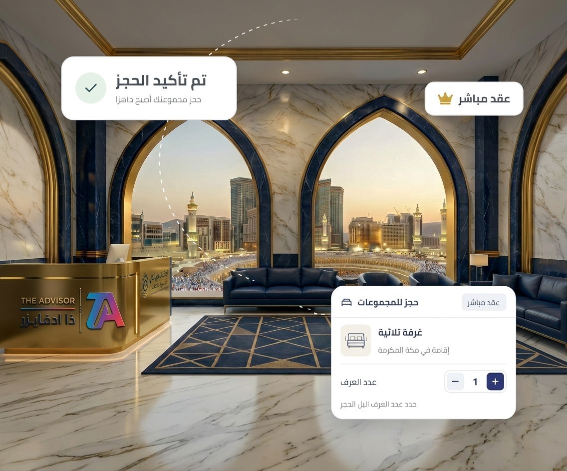 صورة توضيحية لمنصة حجز الفنادق