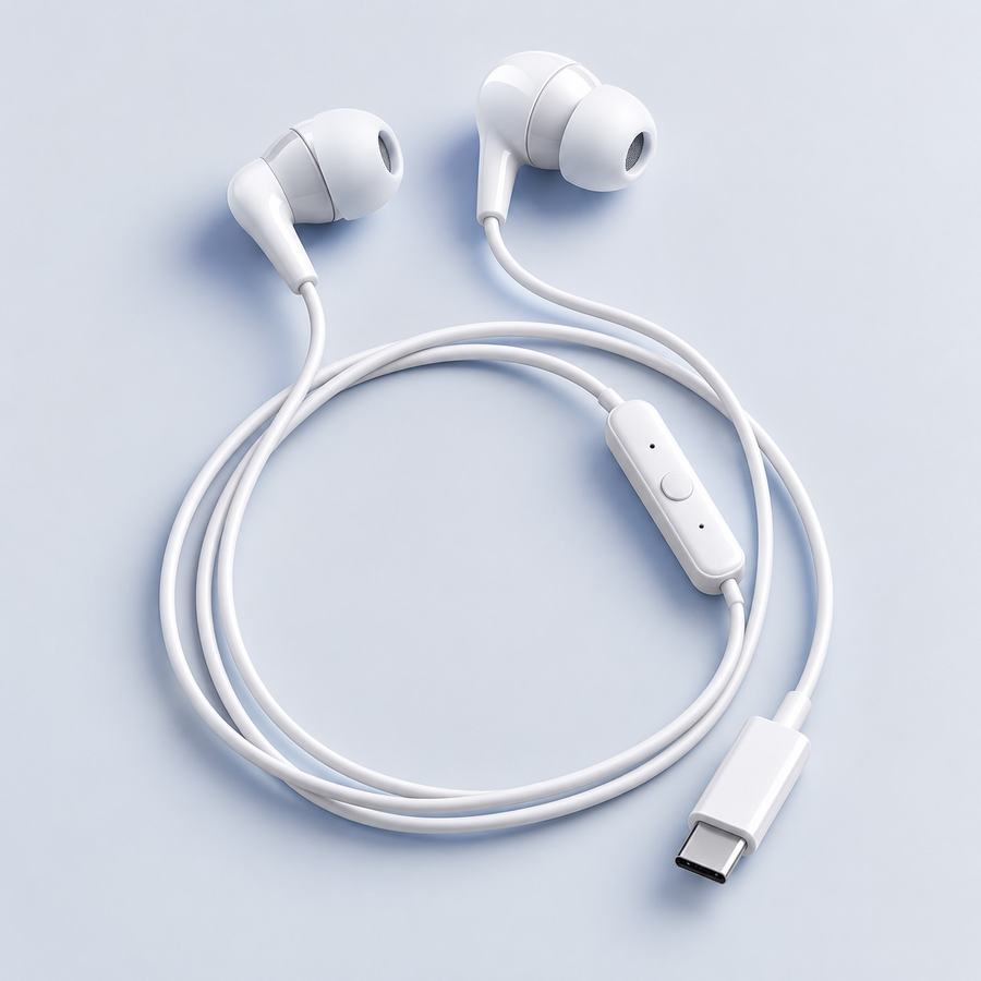 Kit écouteurs filaires USB-C
