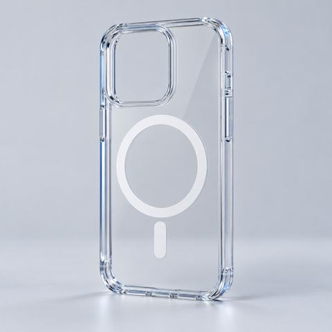 Coque transparente magnétique