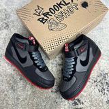 Baskets montantes noir & rouge