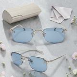 Lunettes de soleil à monture fine